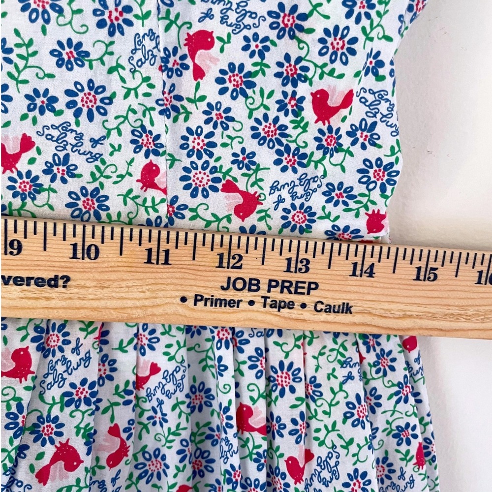 Lanz of Salzburg Cotton Midi Dress Small Prairie Folk Cottagecore Modest - Picture 10 of 11